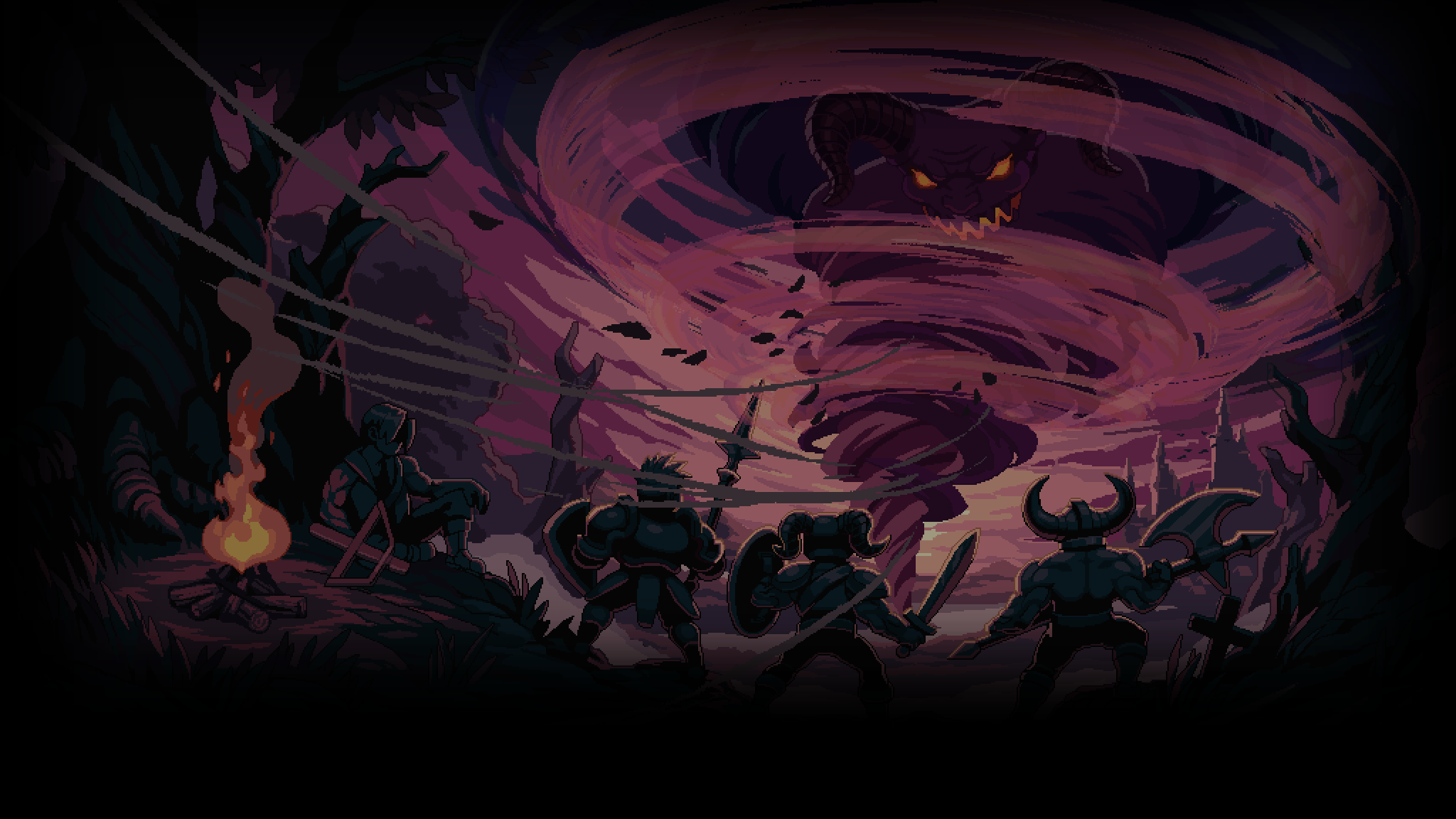 Hero Siege indie pixel art ARPG background image